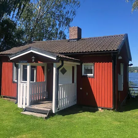 Private Lake Cabin Villa Huskvarna Exterior photo